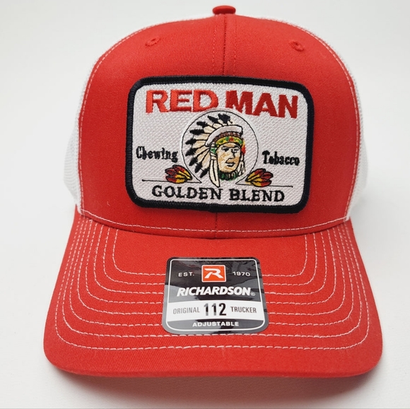 REDMAN Retro Vintage Style Richardson 112 Trucker Patch Hat Cap Snuff Dip Chew - Picture 1 of 5